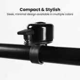 Compact Aluminum Alloy Bike Bell – Loud & Stylish